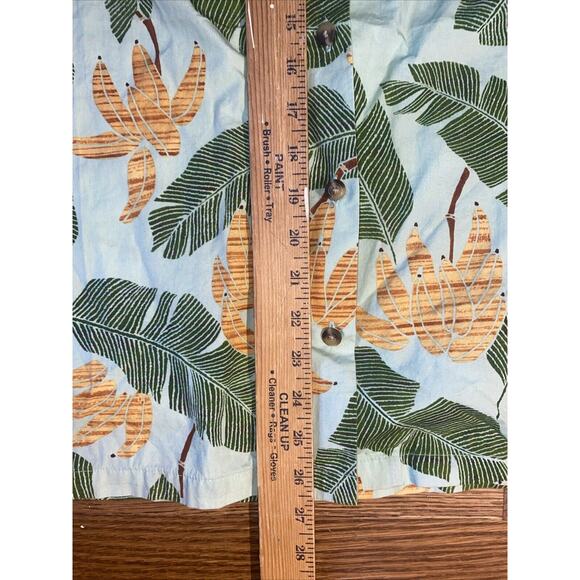 Tori Richard Uniforms Mens XL Hawaiian Tropical Shirt bananas Palms Short Sleeve - Picture 5 of 6